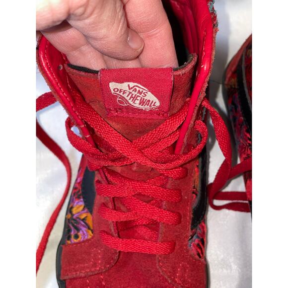 Vans Sk8 Reissue Hi Festival Santin Floral Suede Woman's Hi-Top - Size 8 - Picture 9 of 13